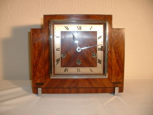 fig 2. Art-Deco Westminster Chime Mantle Clock.