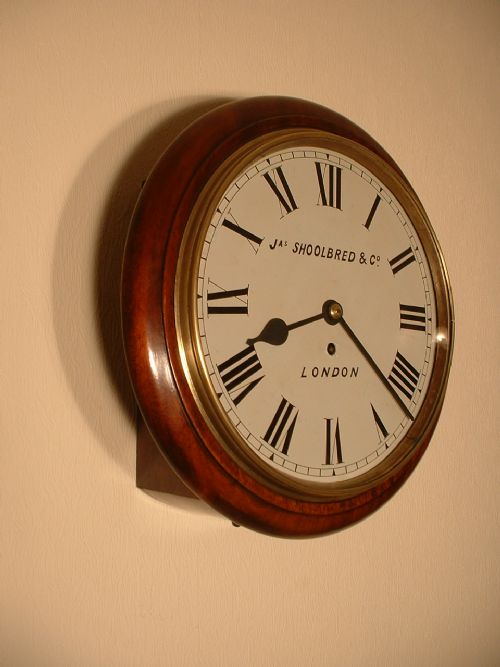 London Mahogany Dial Clock.
james Schoolbred & Co.