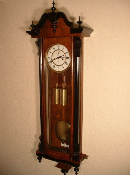 Slimline Vienna Wall Clock.
gustav Becker.
