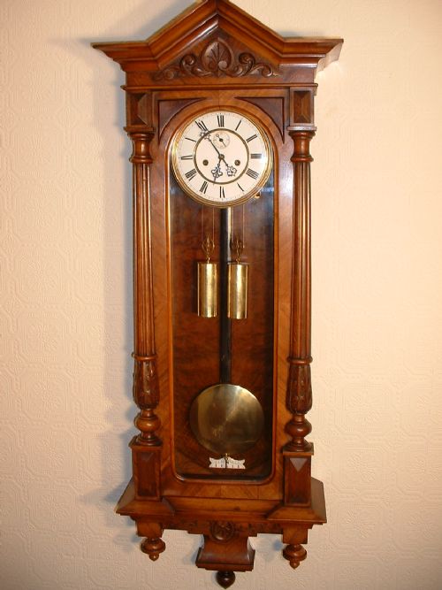 fig 1. Gustav Baecker Vienna Wall Clock.
