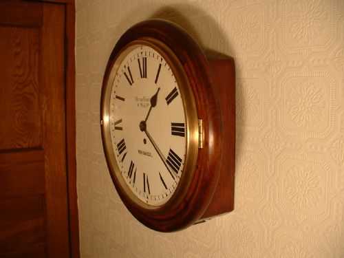 English Fusee Dial Clock. Henry Baker, Warwick.