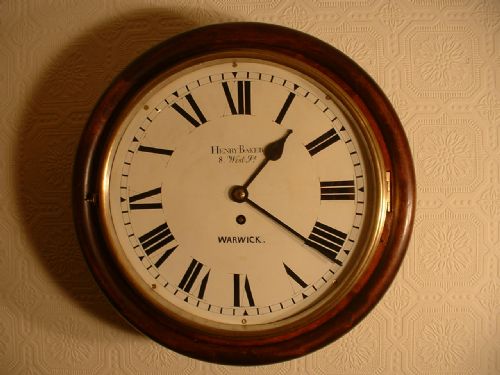 fig 1. English Fusee Dial Clock. Henry Baker, Warwick.