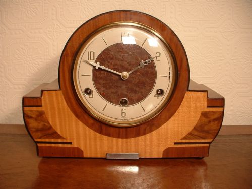 Art-deco Westminster-chime Mantel Clock