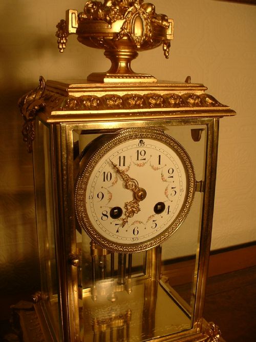 fig 2. 4 Glass Sided Clock.
