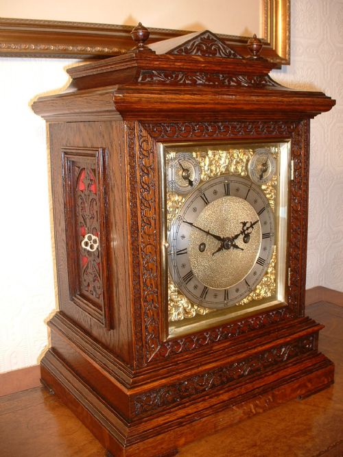 fig 1. W & H Twin Fusee Quarter-Striking Bracket Clock.