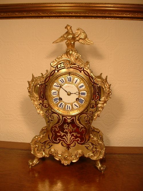 French Boulle Mantel Clock