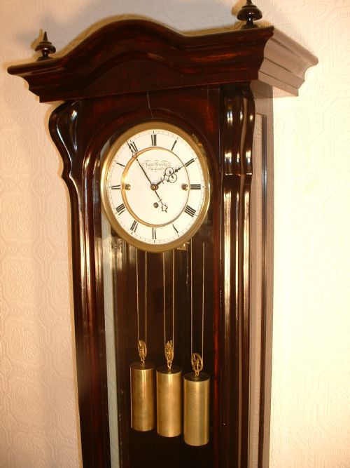 fig 1. BEIDEMEIRE GRANDE SONNERIE VIENNA WALL CLOCK