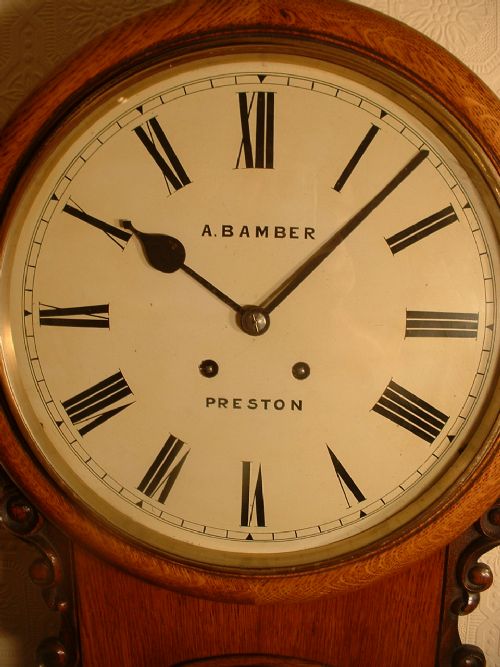 fig 1. W&H Striking Dropdial Wall Clock.