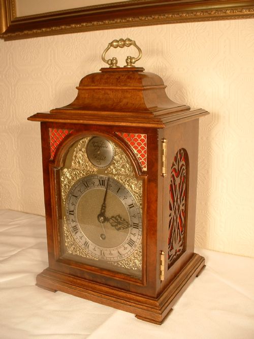 Burr Walnut Bracket Clock
