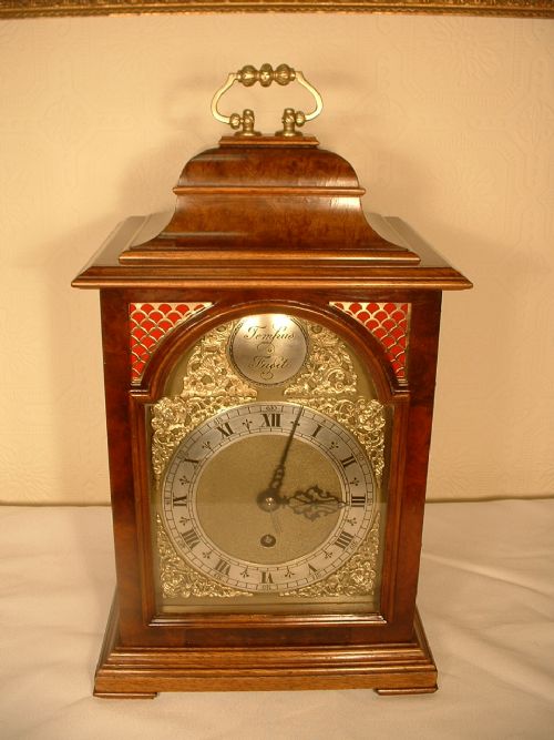 fig 1. Burr Walnut Bracket Clock