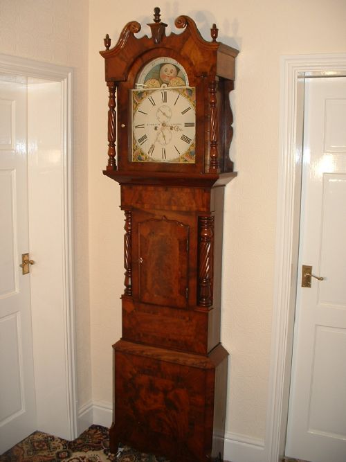 Beautiful Liverpool Mahogany Grandfather Clock.