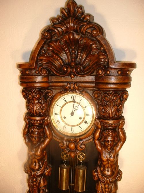 fig 1. Black Forest Double-weight Vienna Wall Clock.
