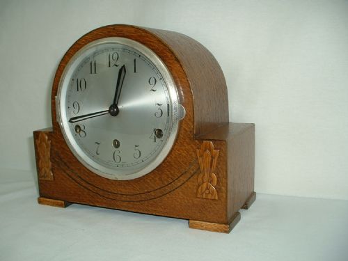 Art-deco Westminster Chime Mantel Clock