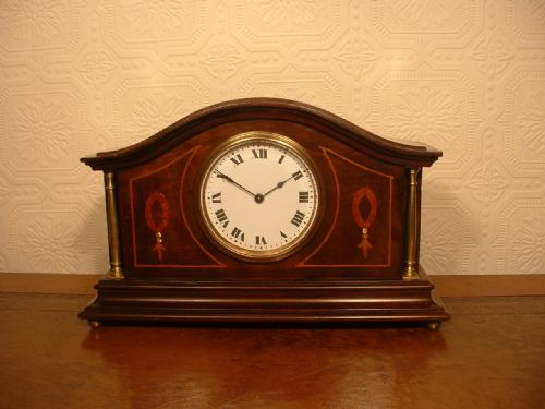 Edwardian Mahogany Mantel Clock