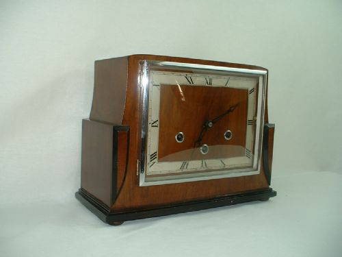 fig 1. Art-Deco Period Westminster Chime Mantel Clock