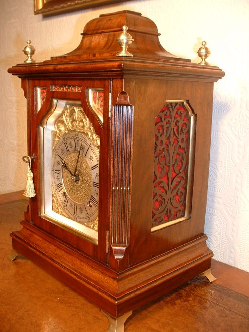 Superior Walnut, Quarter Striking Bracket Clock