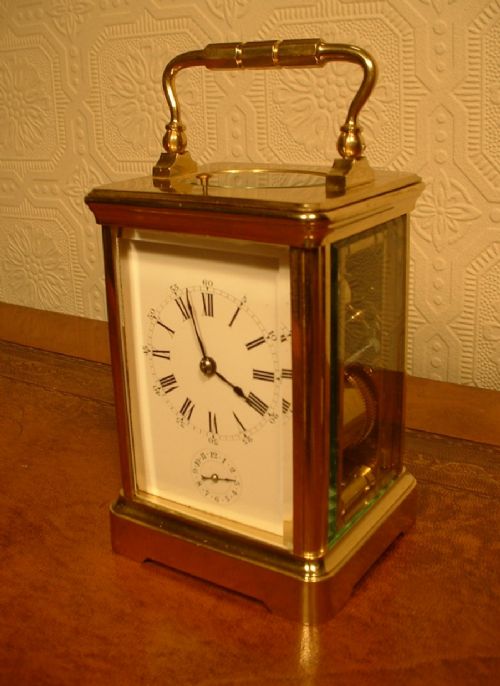 fig 2. Striking, Repeating, Alarm, Carriage Clock.
Arsene Margaine. Paris.