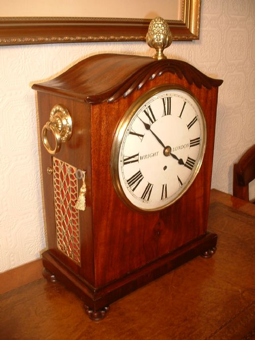 A Regency, London, Fusee Bracket Clock.