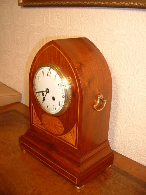 fig 1. Edwardian Inlaid Striking Mantel Clock