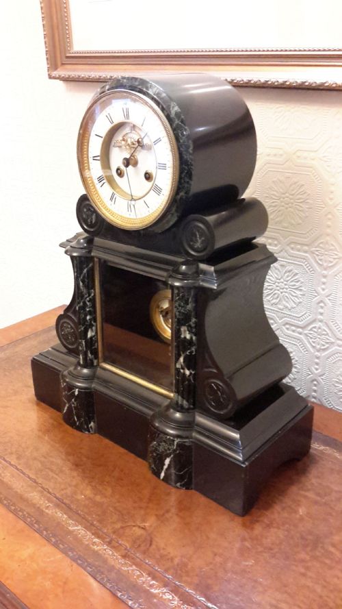Black Slate Mantel Clock