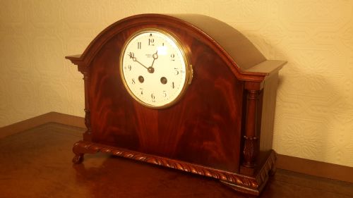 Mahogany Striking Mantel Clock