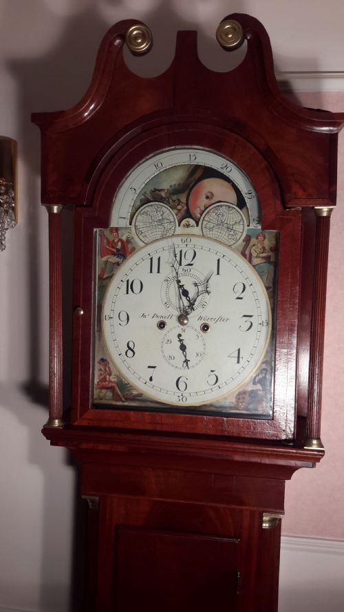A Fine Regency Grandfather Clock.
watchmaker to Prince of Wales.