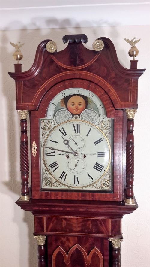 Magnificent Moon-dial Grandfather Clock