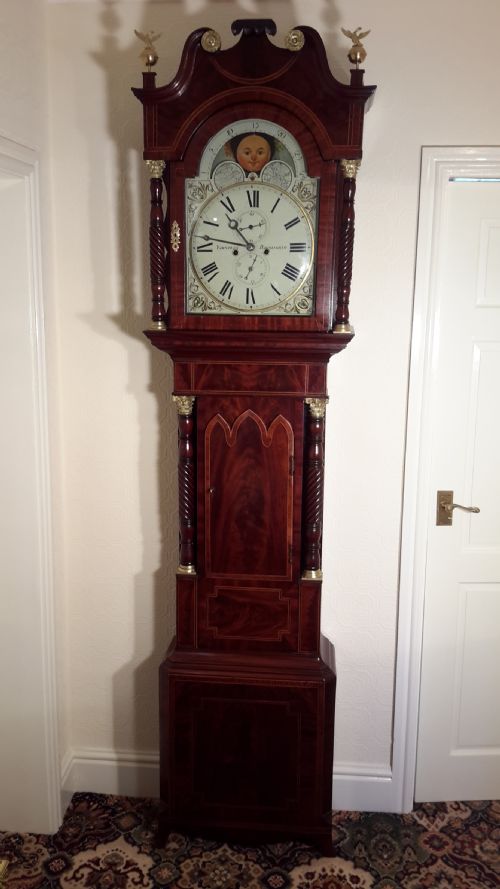 fig 1. Magnificent Moon-Dial Grandfather Clock