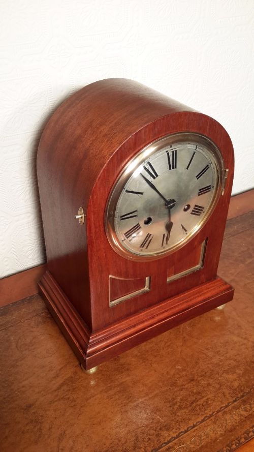 fig 1. A Quality Mahogany Bracket Clock.