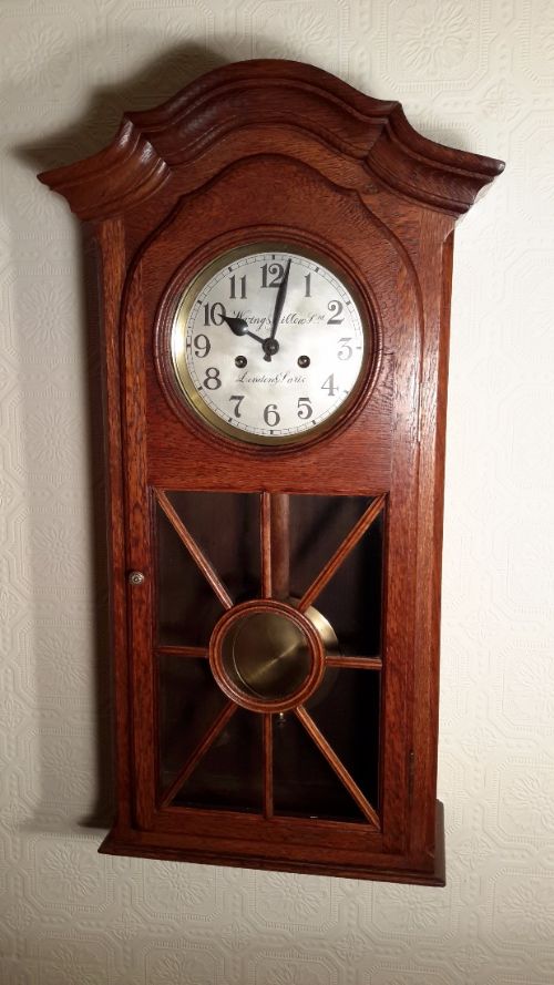 fig 1. Arts & Crafts Wall Clock. WARING & GILLOWS.