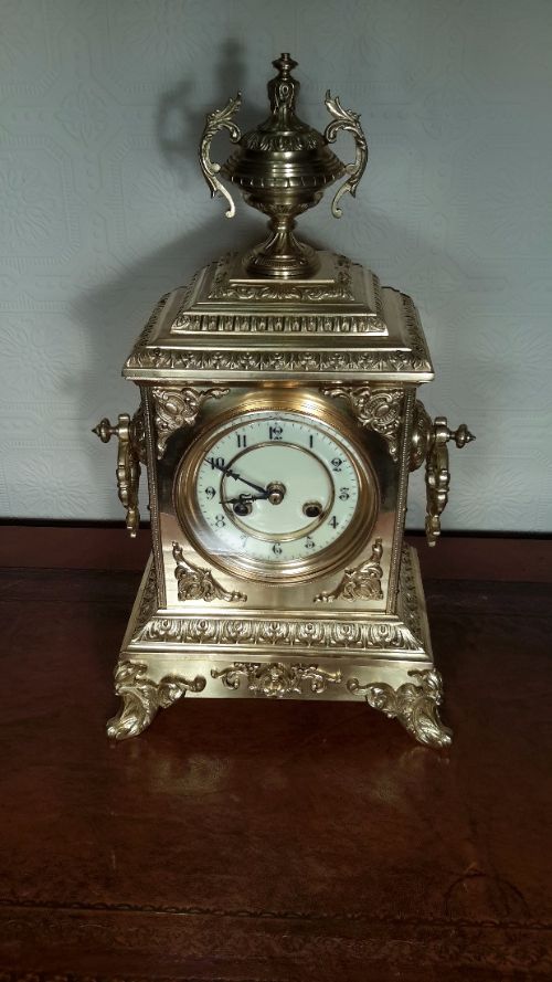 fig 1. French Brass Mantel Clock