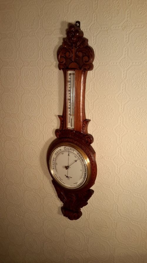 Edwardian Aneroid Baromoter. Dollond of London