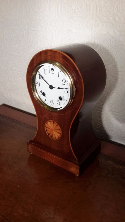 Edwardian Balloon Mantel Clock