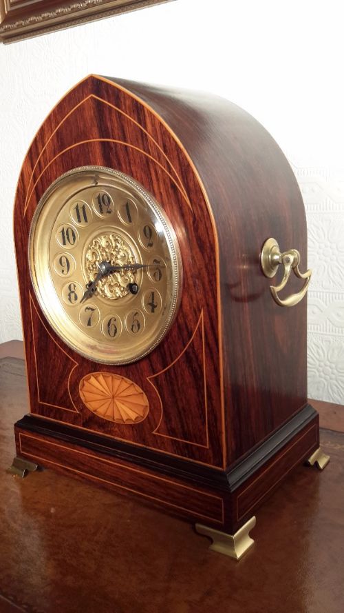 Lancet Top Rosewood Mantel Clock