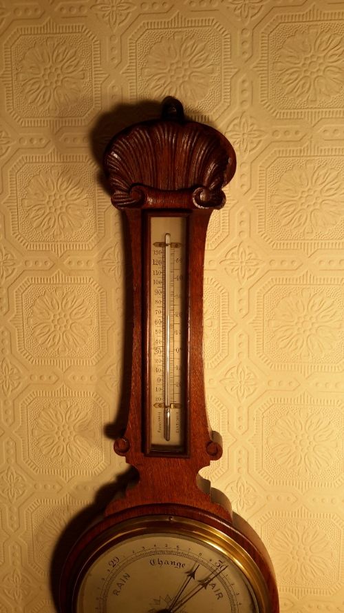 Edwardian  Barometer. Negretti & Zambra. London.
