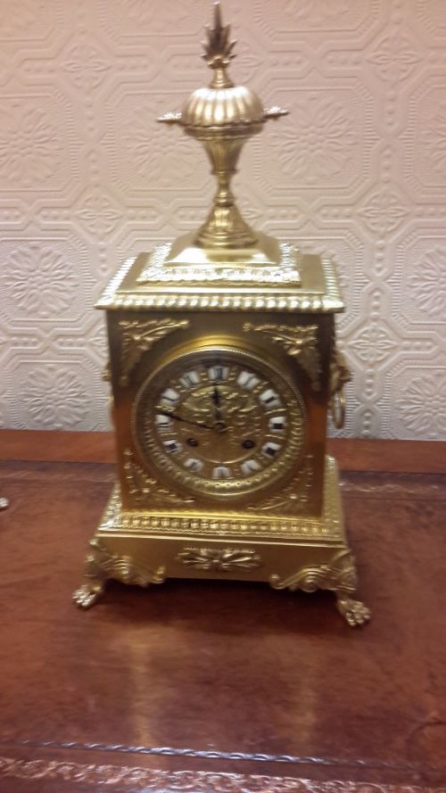 fig 1. Gilt Brass Garniture Set