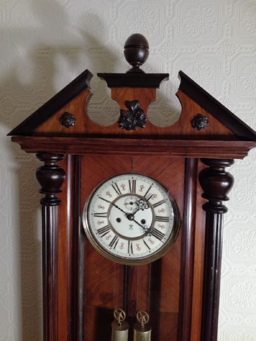 fig 1. Gustav Becker Vienna Regulator Wall Clock