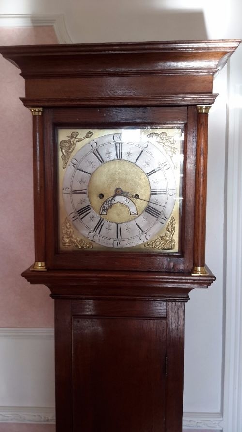 Important Long Case Clock. Whitehurst of Derby.