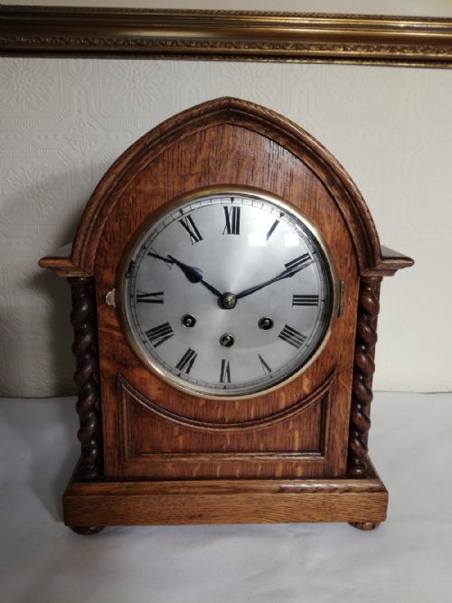 fig 1. Gustav Becker, Westminster Chime Bracket, Mantel Clock