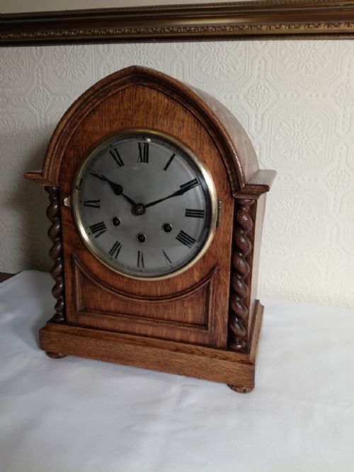 fig 2. Gustav Becker, Westminster Chime Bracket, Mantel Clock