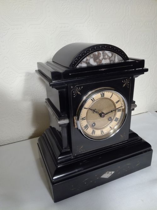 Black Slate Mantel Clock