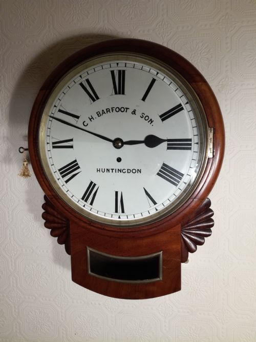 fig 1. High Quality Dropdial Fusee Wall Clock