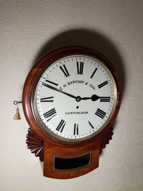fig 2. High Quality Dropdial Fusee Wall Clock