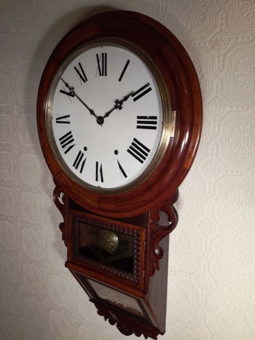 fig 1. American Drop Dial Wall Clock