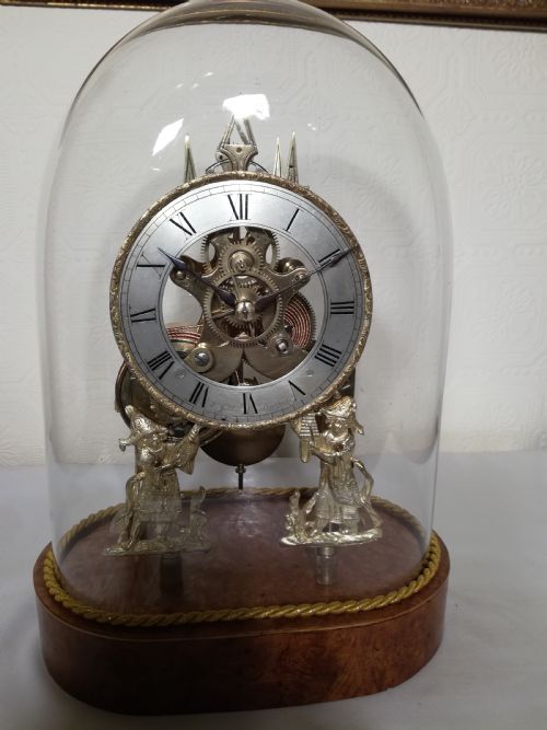 Outstanding Fusee Skeleton Clock. T. Gibbs. Stratford-on-avon