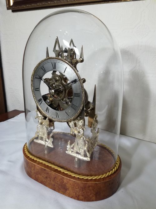 fig 1. Outstanding Fusee Skeleton Clock. T. Gibbs. Stratford-on-Avon