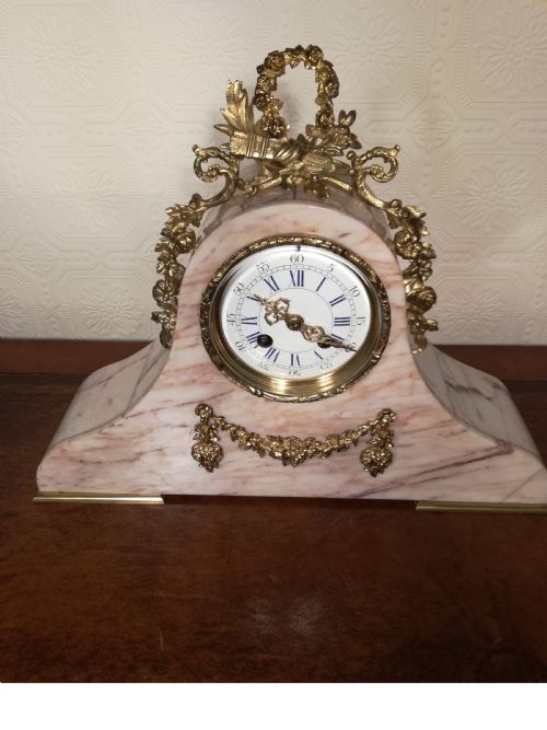 Sienna Marble, Striking Mantel, Bracket Clock