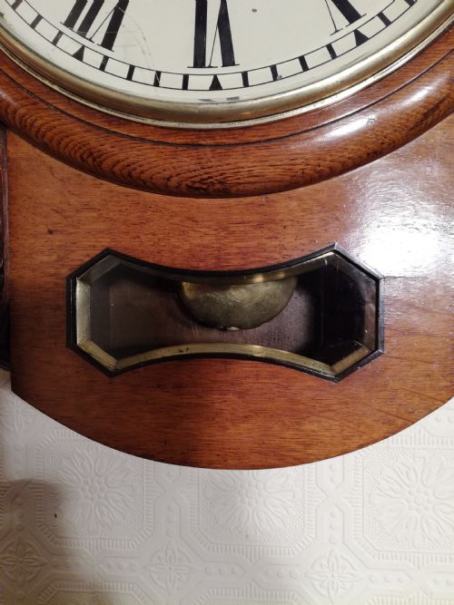 fig 1. Twin-Fusee, Striking, Drop-dial Wall Clock