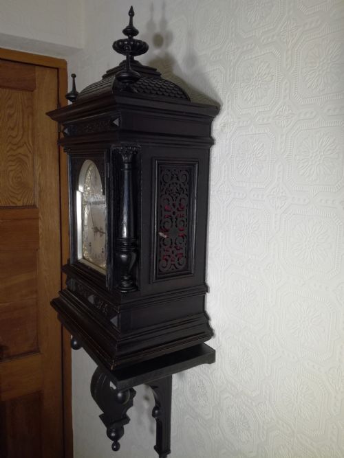 Huge Ebonised Quarter-striking W&h Bracket Clock