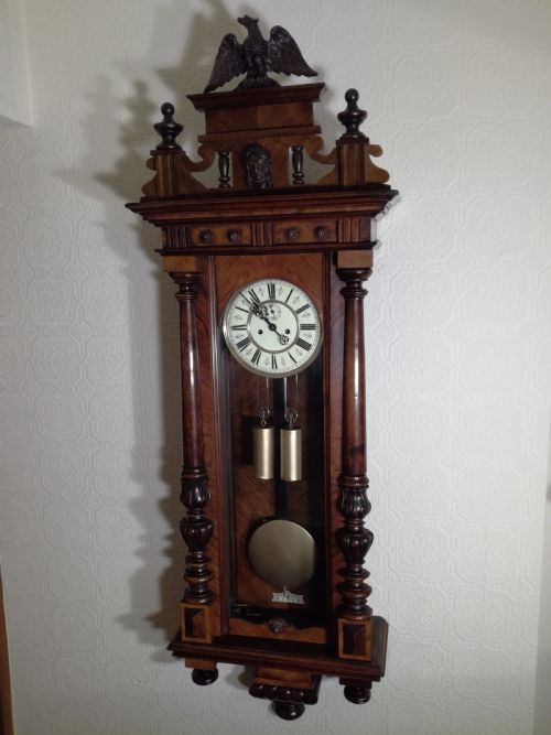 Gustav Becker Double-weight Vienna Wall Clock
